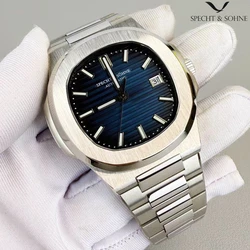 2026 New Specht&Sohne Fashion Mens Watches Mechanical Watch Japan Miyota 8215 Movt Rose Gold Stainless Steel Classic 5711 Watch