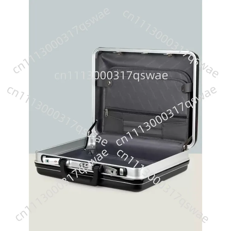 LockboxMen's Handheld Business BriefcaseImportant Documents Storage Hand-held New Aluminum Frame