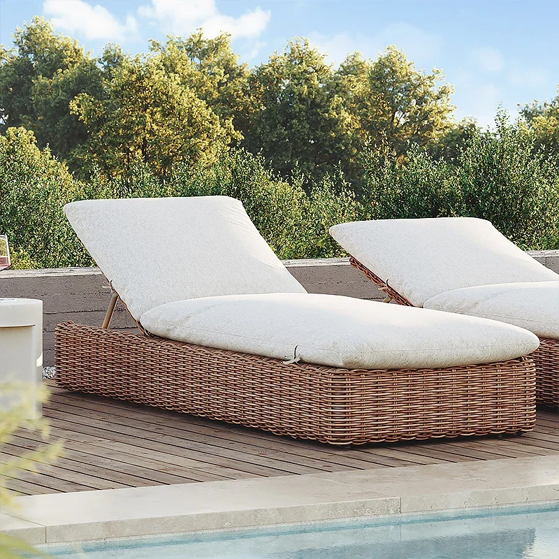 Classic Accessories Water-Resistant & UV-protect Patio Chaise Sun Lounge Cushion Outdoor Seat Cushion Accept OEM Customized Size