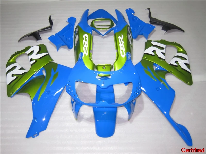 

New Hot Fairing Kit For Honda CBR900RR 1996 1997 Blue Green Fairings Set CBR900RR 893 96 97 OI19