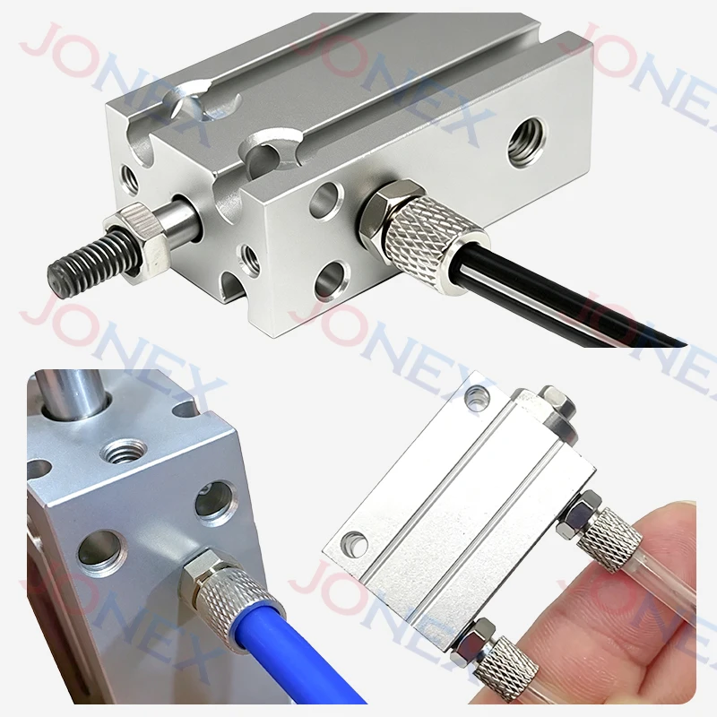 5PCS Mini Pneumatic Fitting Connectors OD 3mm 4mm 6mm Male Thread M3 M4 M5 Straight/Elbow Quick Connection For Air Hose Tube