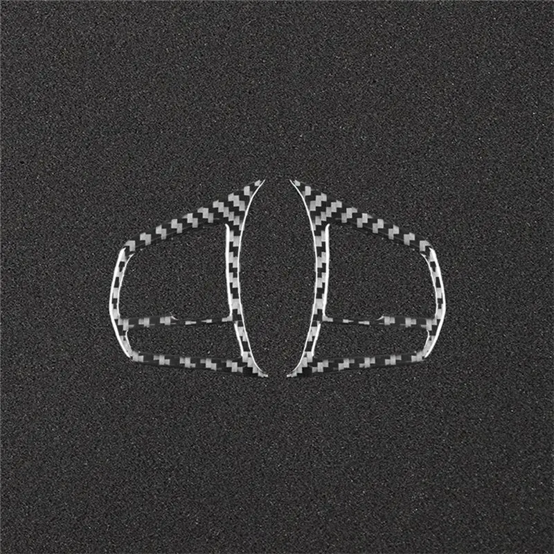 For Toyota Supra GR A90 2019-2023 Soft Carbon Fiber Car Steering Wheel Trim Cover Frame Interior Parts - view 4