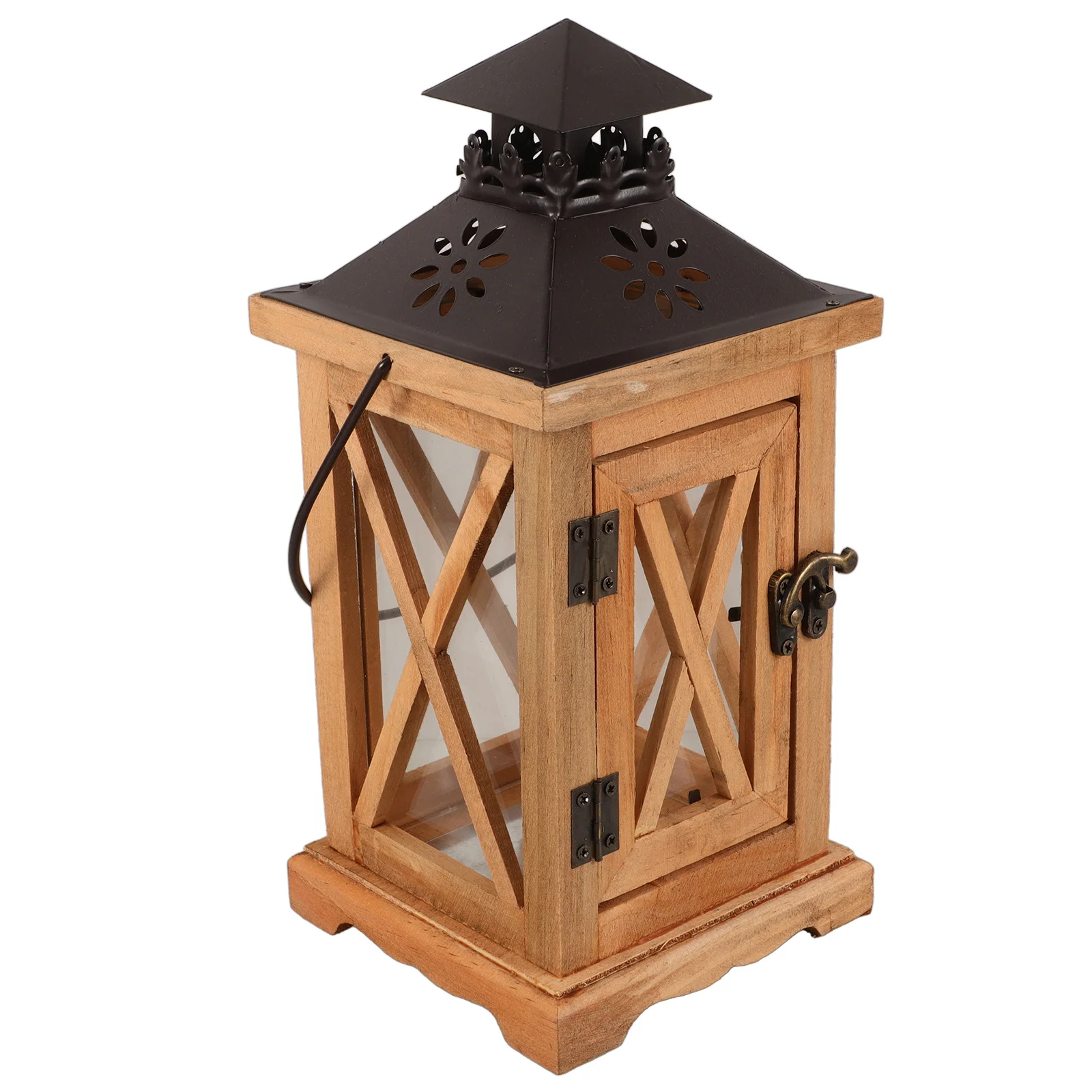 

Rustic Table Lantern Tealight Holder For Wedding Centerpiece Home Decor Windproof Tealight Holder