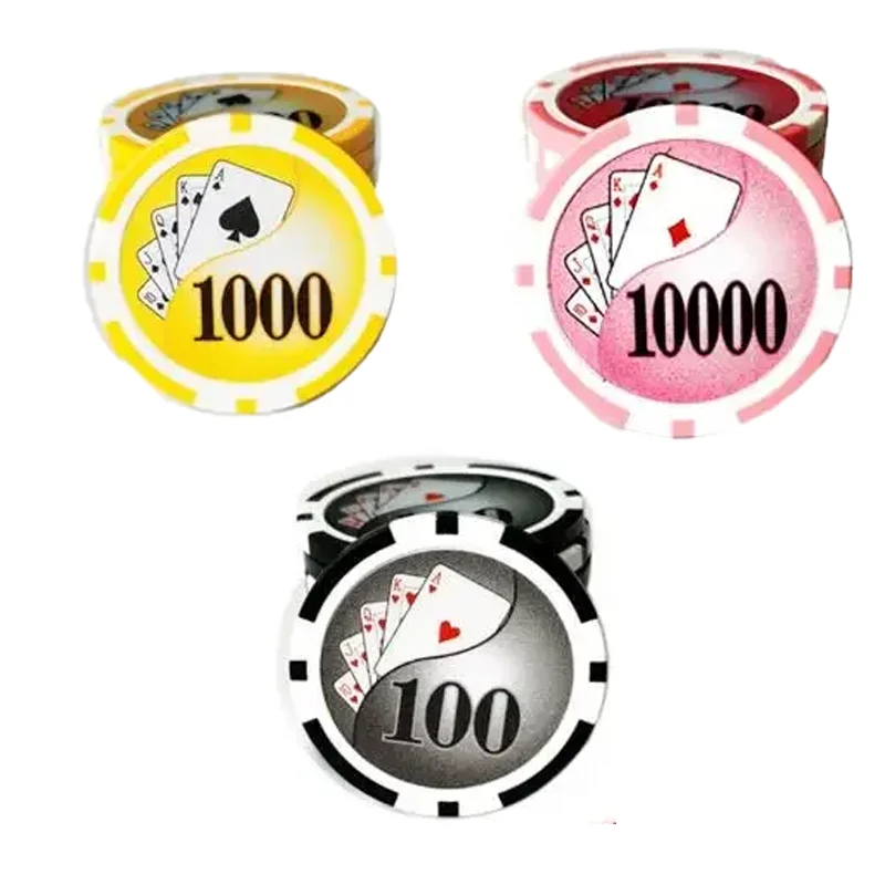 10Pcs/Lot Golf Chip Marker Ball with Hat Clip Magnetic Poker Match Club Professional Entertainment Equipment Board Game