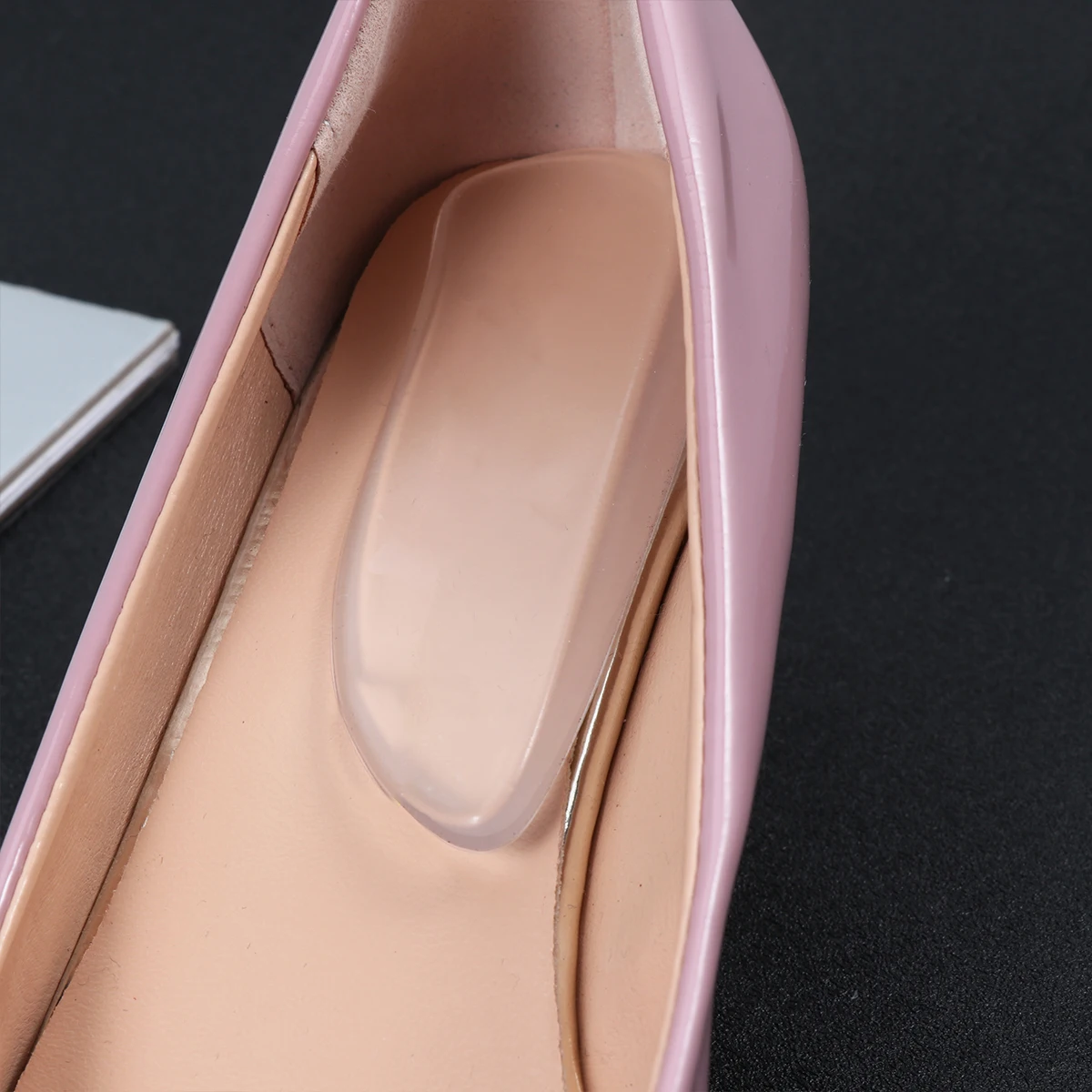 

2pcs Type Leg Orthotic Heel Pads Wedge Shaped Foot Support For O X Legs Walking Running Self Adhesive Half Insoles Heel