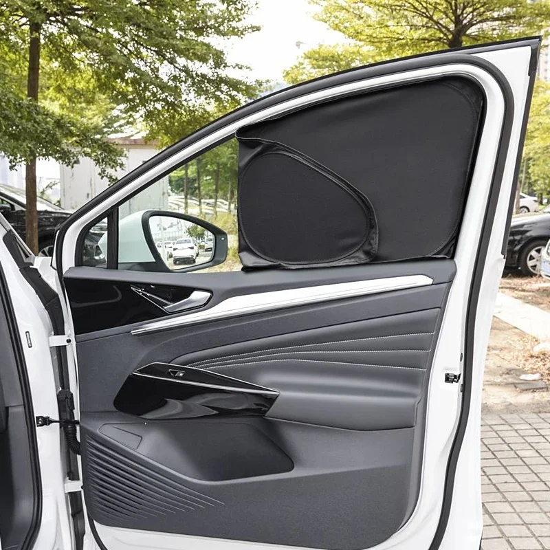 

Car Black Window Privacy Sunshade Anti-UV Heat Insulation For Volkswagen ID.4 2021-Present Auto Protect Cover Interior Accessory