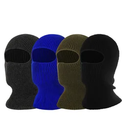 Winter One Hole Ski Hat Outdoor Windproof Over Knit Hat Acrylic Balaclava Ski Mask For Men Women