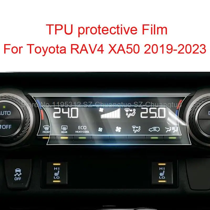 

Защитная пленка из ТПУ для Toyota RAV4 XA50 2019 2020 2021 2022 2023, нано-пластиковые пленки для кондиционера, аксессуары против царапин