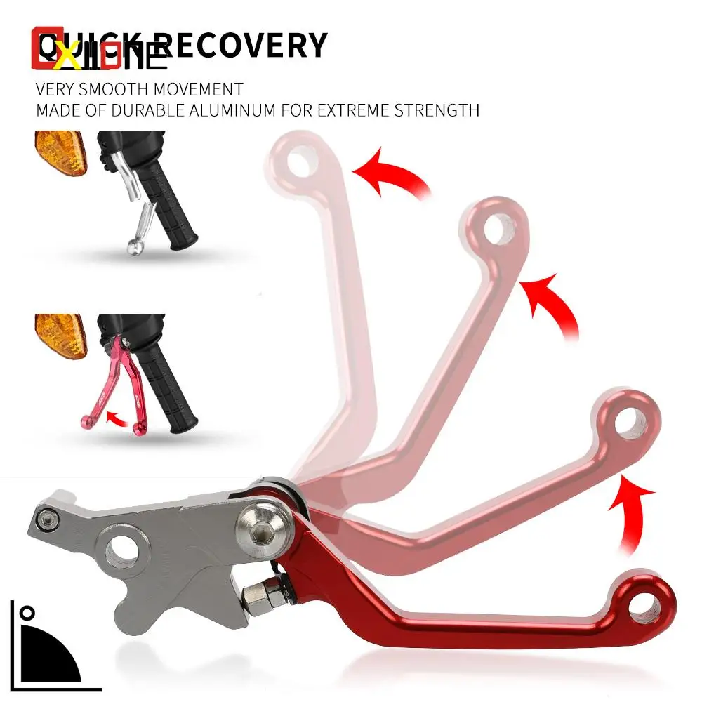 Motorcycle CNC Aluminum Adjustable Extendable Foldable Brakes Clutch Lever For 690SMC 2008 2009 2010 2011 2012 2013-2017 690 SMC