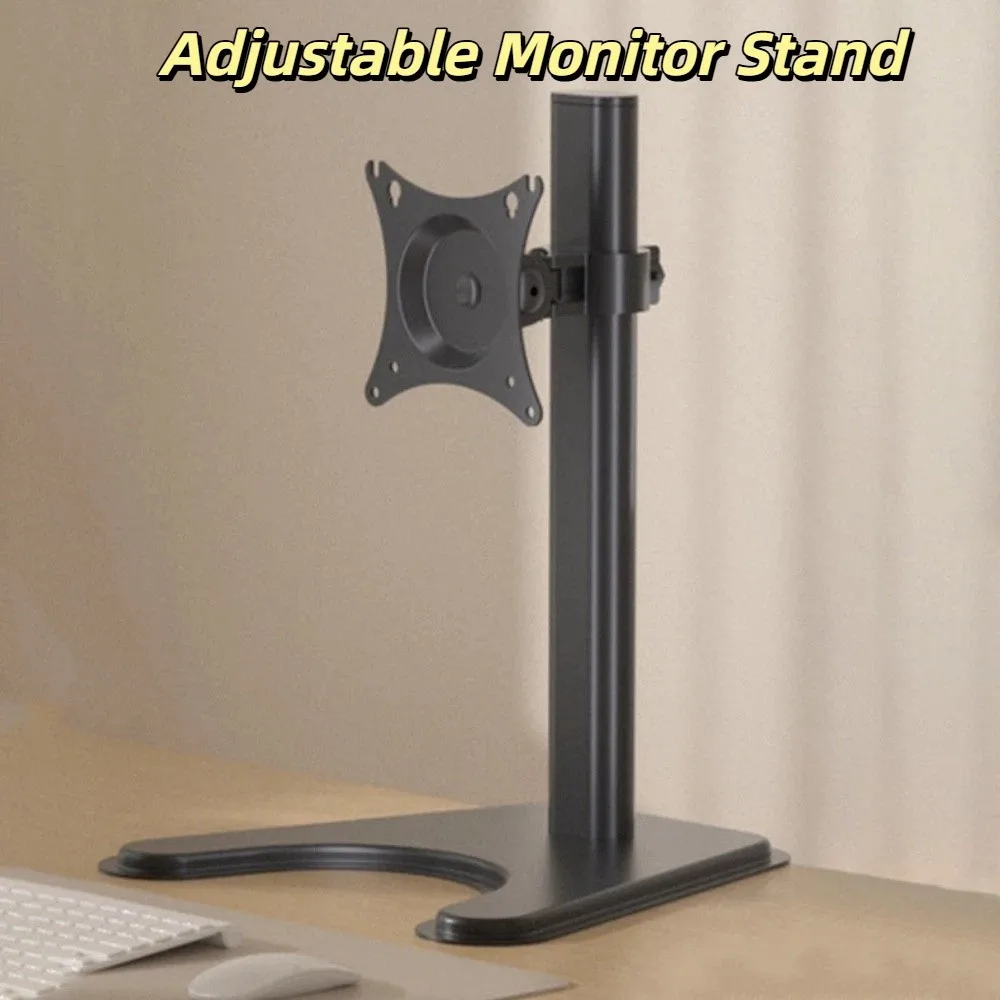 

Adjustable Desktop Monitor Holder Large Base Portable Computer Monitor Stand 14-27 Inches Increase Height