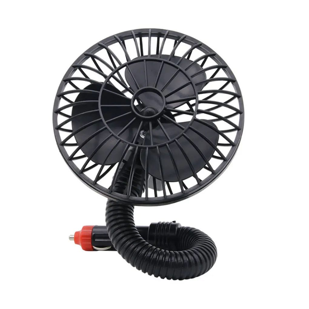 Ventilateur de voiture ABS durable noir, construit pour durer et résister à des températures élevées, faible entretien