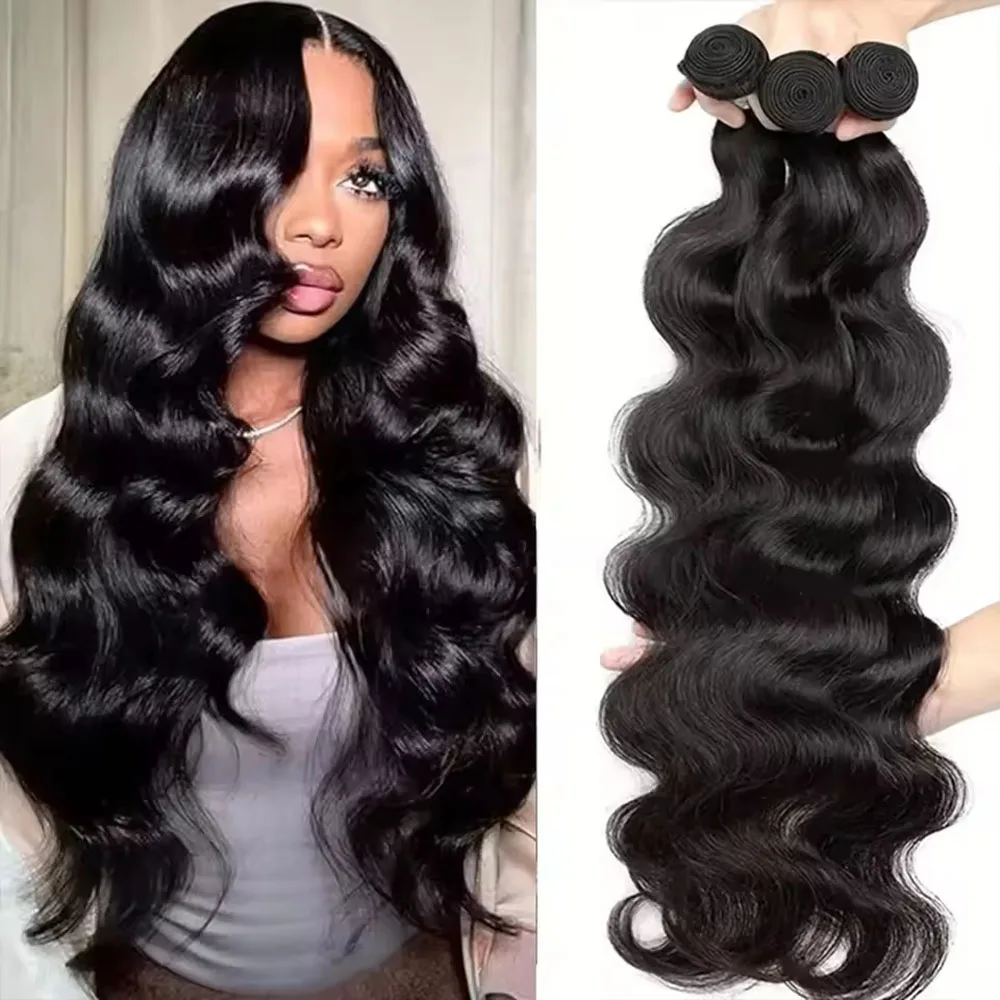 

15A 100% Human Hair Bundles Body Wave Bundles Human Hair 30 Inch Body Wave Human Hair Natural Raw Human Hair Extensions