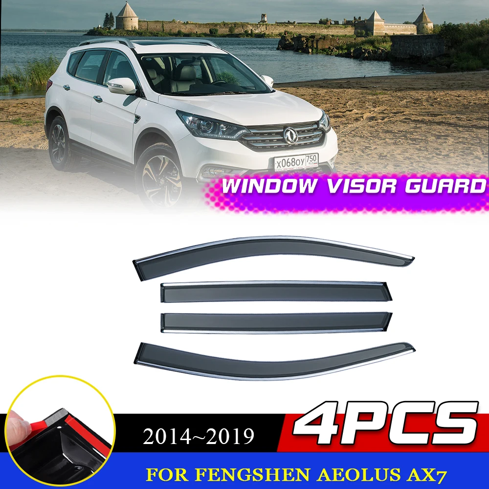 

Windows Visor for Dongfeng Fengshen Aeolus AX7 2014~2019 Door Smoke Deflector Guards Cover Awnings Sun Rain Eyebrow Accessories