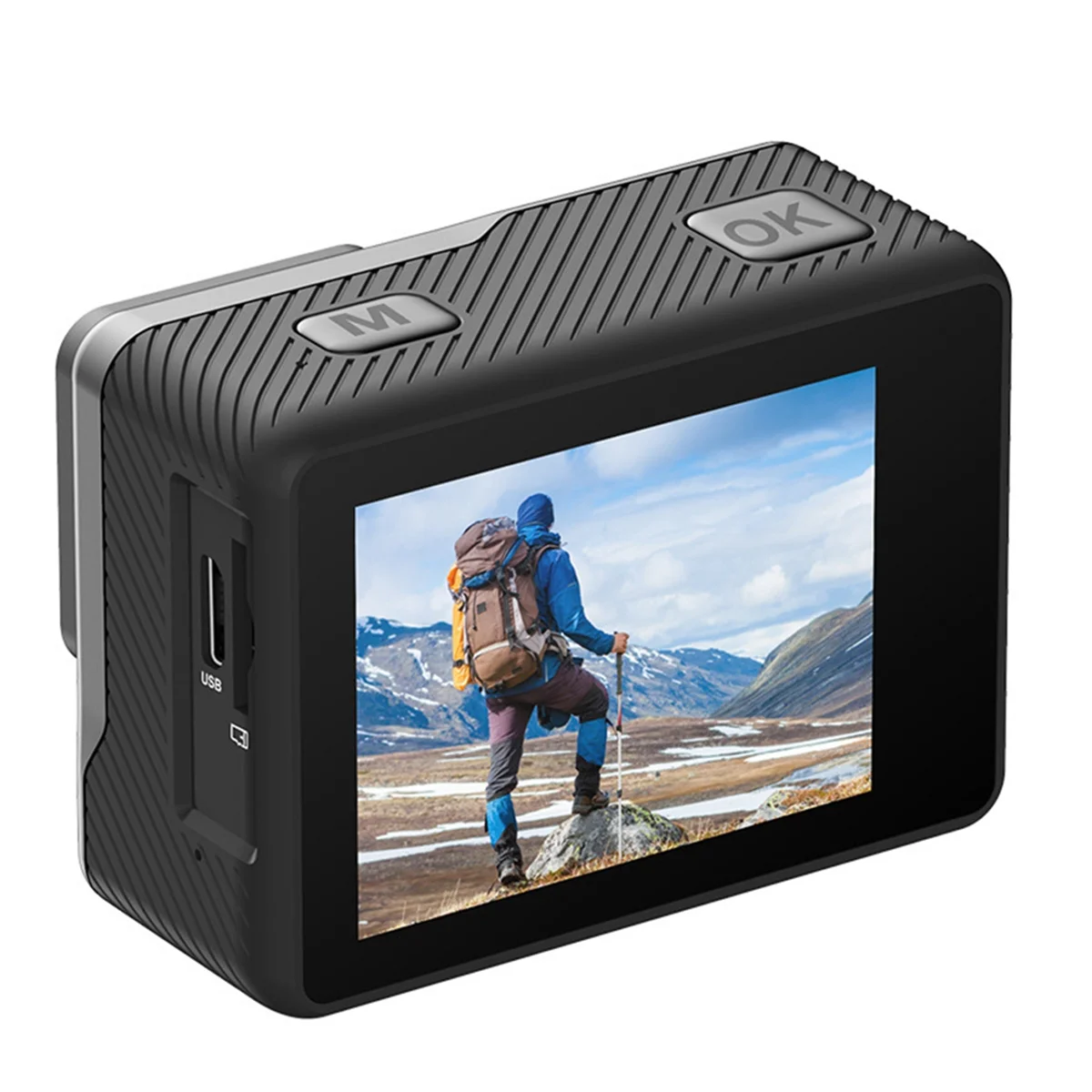 2025 + High-Definition 1080P Action Camera, Outdoor Sports Recorder, LCD 170° Wide-Angle Swimming Camera