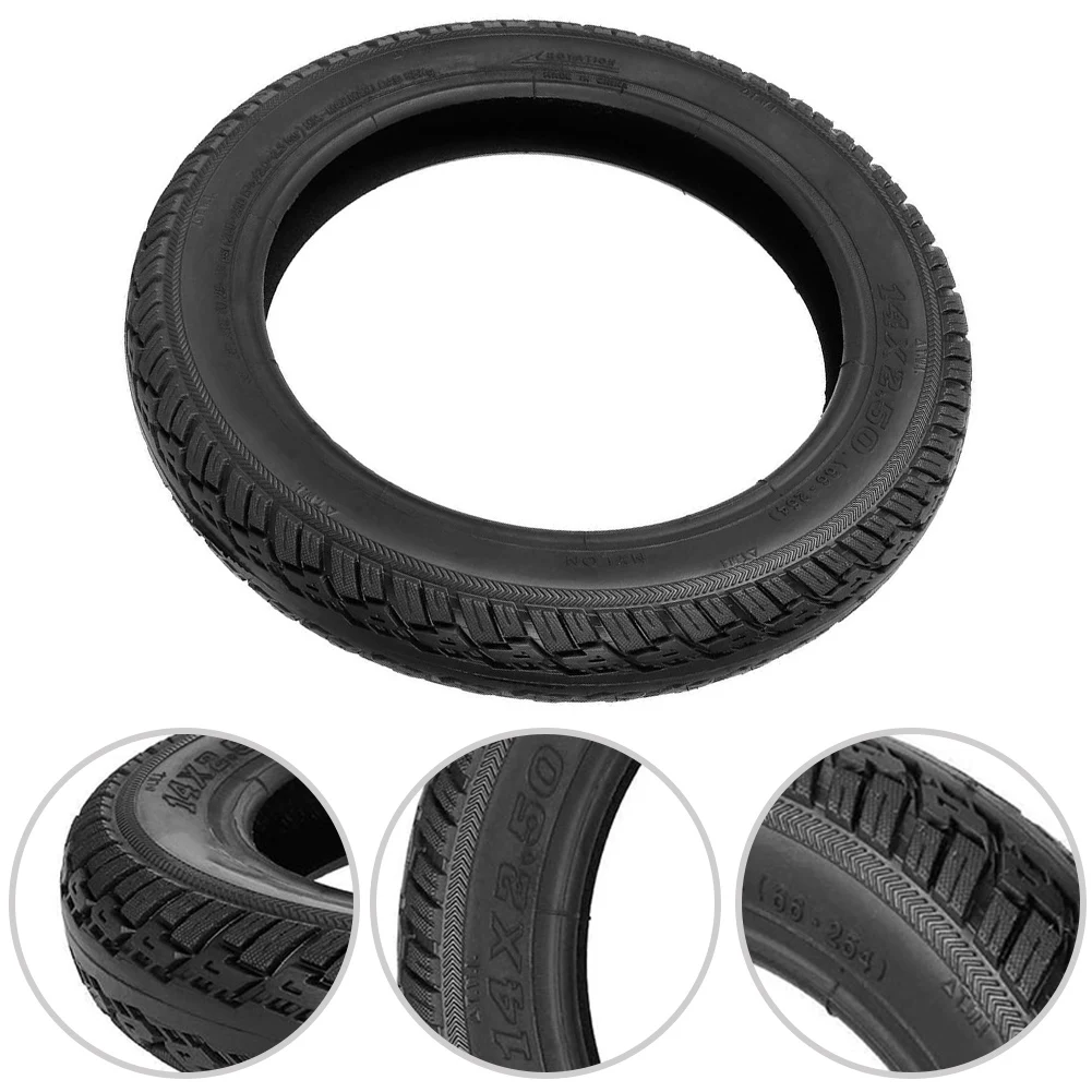 14inch Electric Bicycle Outer Tire 14*2.50(66-254) Rubber Inflatable Tires For E-Bike 14x2.5 Cycling Tyres Accessories