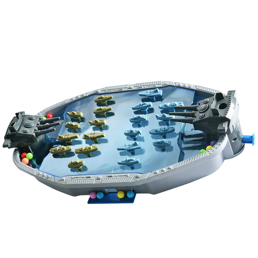 

1Set Navy Battle Interactive Game Exciting 2 Player Indoor Portable Fighting Battle Launcher Game 2-Player Toy