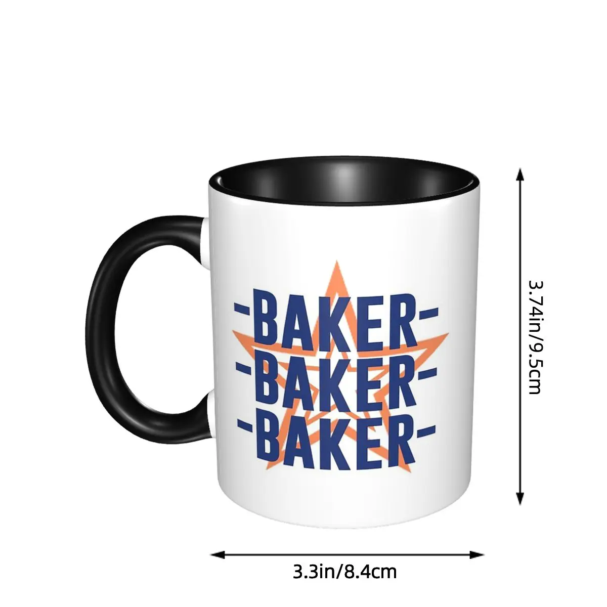 Baker University Star Mug Funny Ceramic Coffee Cups Tea Mugs Milk Cup Drinkware Gift for Woman Man