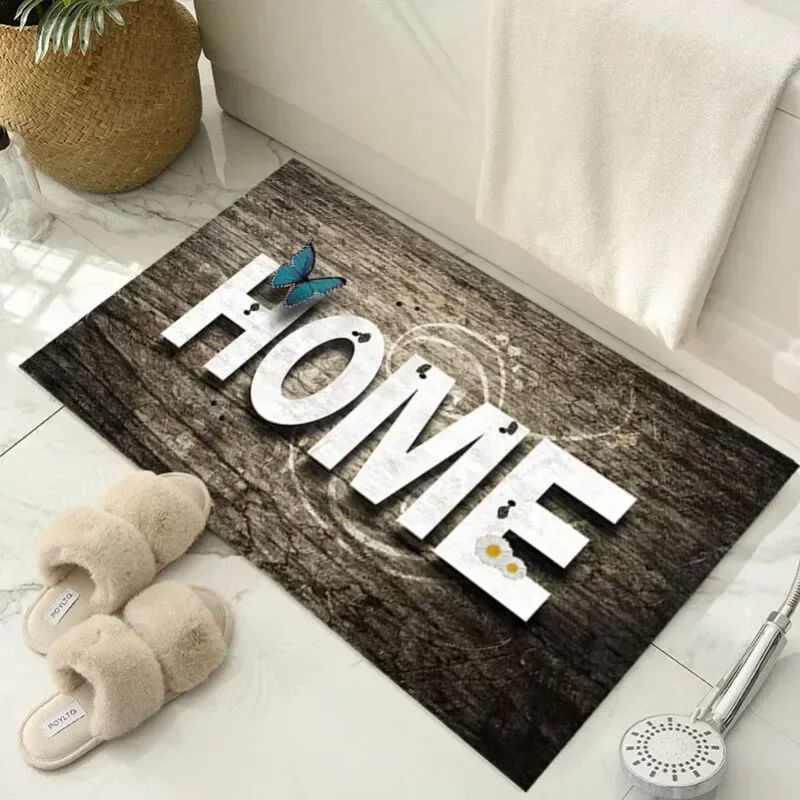 1pc Home Sweet Style HomeDecoration Room Non-Slip Floor Rugs, Suitable For Kitchen Entry Door Bedroom Laundry RoomCarpet 60x90