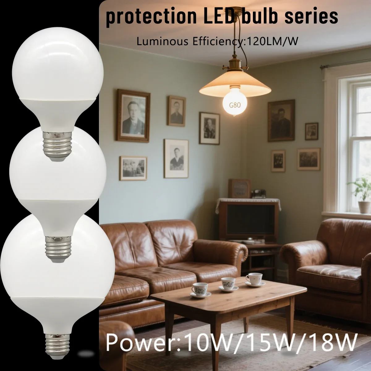 3 قطعة توفير الطاقة RA90 18 واط 15 واط 10 واط LED لمبة E27 G80 G95 G120 الضوء العالمي Lampada أمبولة مصباح ليد لمبات الأبيض الدافئ الأبيض LED