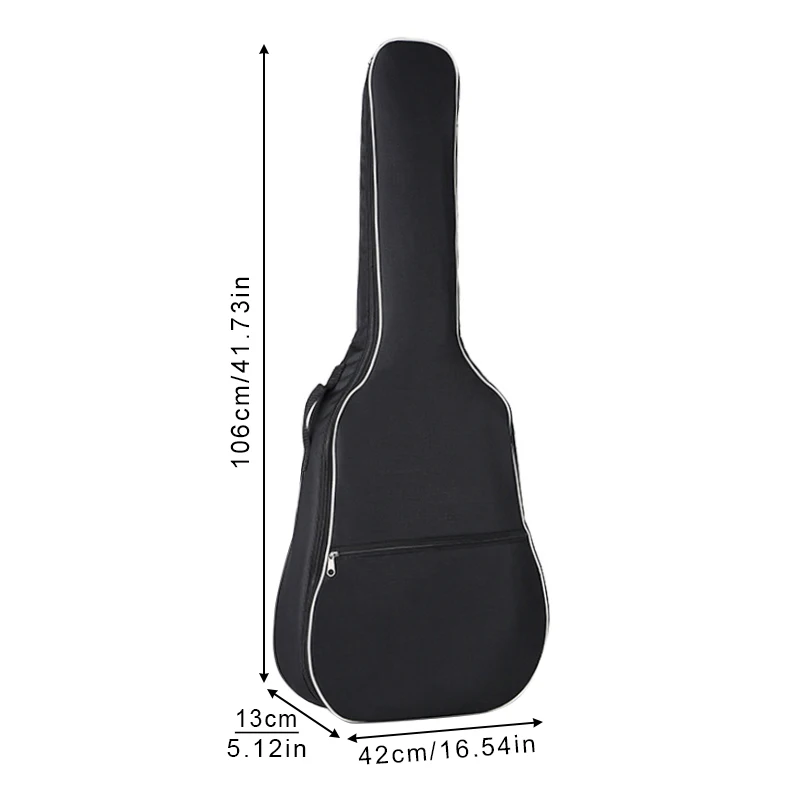 41 Inch Oxford Fabric Acoustic Guitar Double Straps Padded Guitar Soft Case Gig Bag Waterproof Backpack view 3