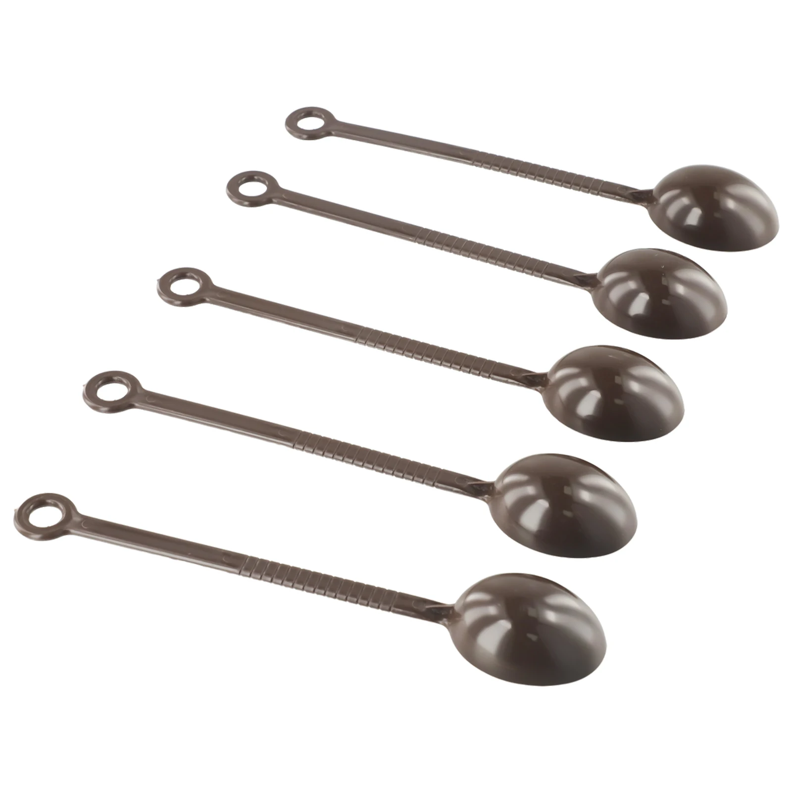 5PCS Dinnerware Set Measuring Spoon Fruit Powder/Coffee Espresso Scoop Plastic Tableware Spoon Flatware Set Dishwasher