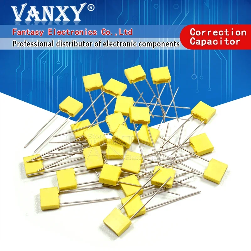 20pcs Polypropylene Safety Plastic Film 100V 1nF ~ 470nF 100nf 220nf 10nf 47nf 22nf 1nf 0.47uf 0.1uf 330nf Correction capacitor