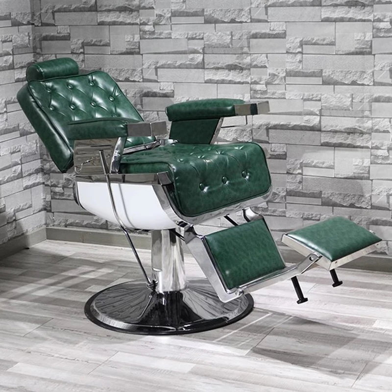 Spa Furniture Hydraulic Professional Barber Chair Men Shaving Salon Hairdressing Armchairs Aesthetic Silla De Barbero Hair Iron