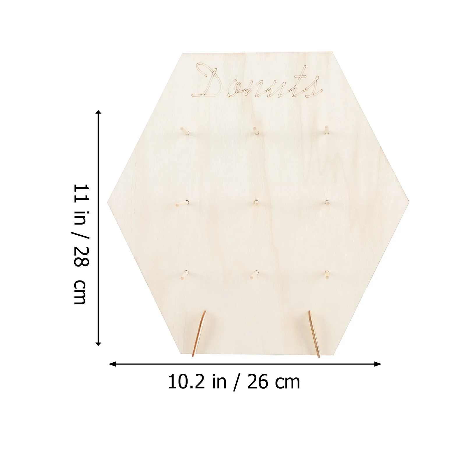 Wooden Doughnut Board Set – Eco-Friendly Reusable Donut Holder for Coffee Shop, Kitchen & Party