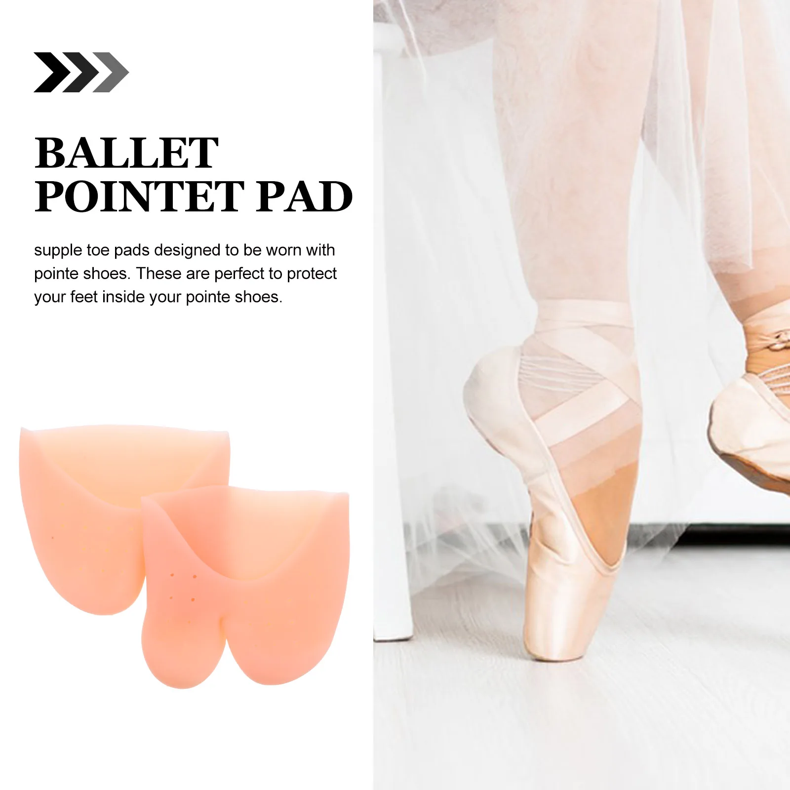 

5 Pairs Silicone Toe Cover Cushion Gel Protectors High Heel Normal Shoes Ballet Dance Pad Forefoot Protector Comfortable Durable