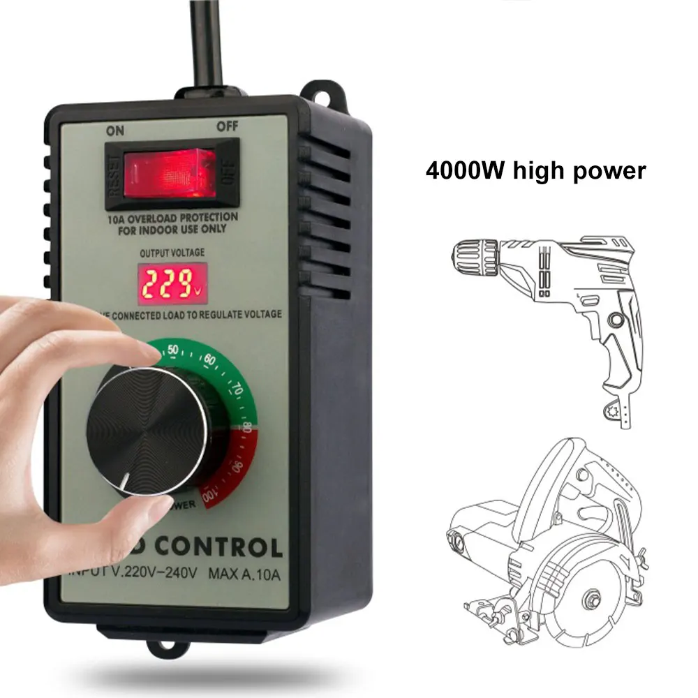 Angle Grinder Governor Speed Controller Switch Hand Drill Polishing Fan Stepless Electronic voltage stabilizer EU/US/UK/AU Plug