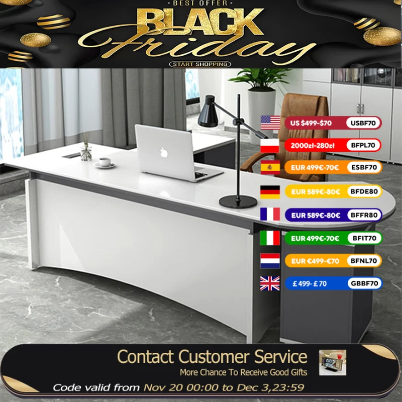 

Игровой компьютерный стол, кабинет, большой современный деревянный компьютерный стол для хранения, офисная мебель для руководителей Scrivania, игровая офисная мебель