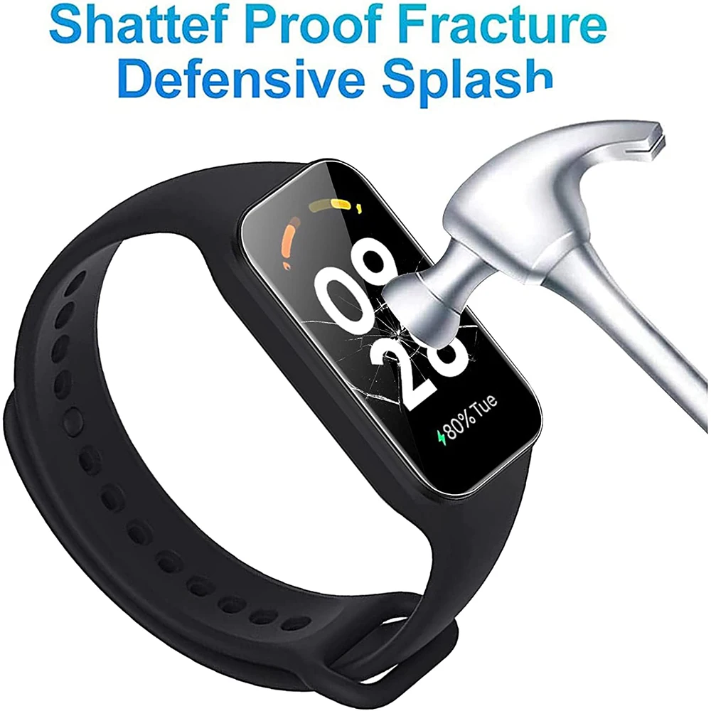 3/6Pcs Watch Protective Film For Redmi Band 2 HD Anti-scratch Hydrogel Film SmartWatch Replacement Screen Protection Accessories