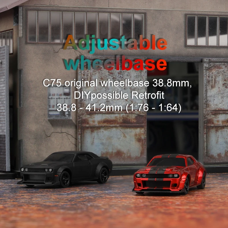 En stock! CrazyFastRC Shop, Turbo Racing C75 RTR 1:76 Type-C Charging RC Car, Nouveau