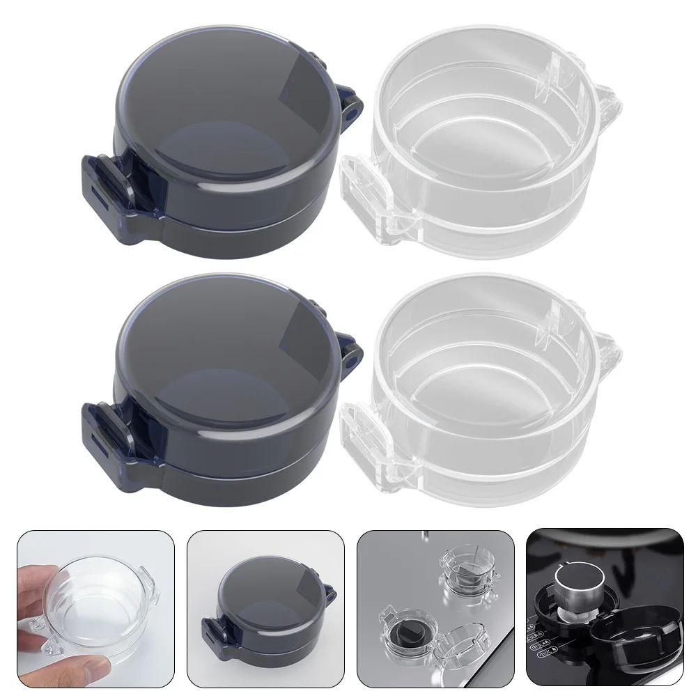 4Pcs Stove Knob Covers Gas Protective Cover ABS Child Safety Knob Protectors Kitchen Stove Safety Guards Gas Protective Cover