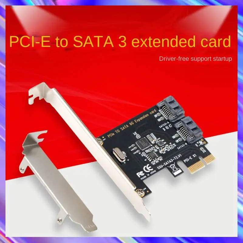 

2X адаптер PCIE к карту SATA PCI-E Конвертер PCI Express в SATA3.0 2-портовый адаптер карты расширения SATA III 6G