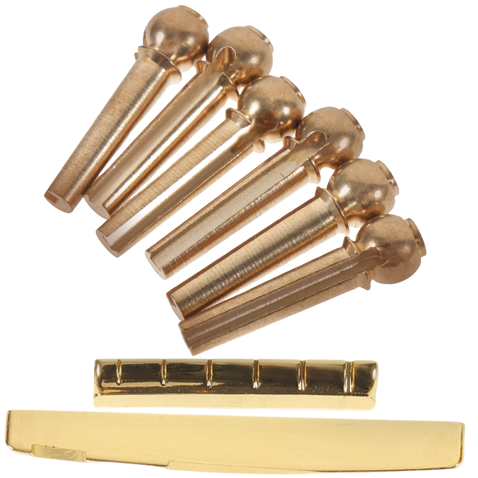 

1 set Metal Guitar Pegs Bridge Saddle Nut Replacement String For Acoustic Guitar Accessories Components