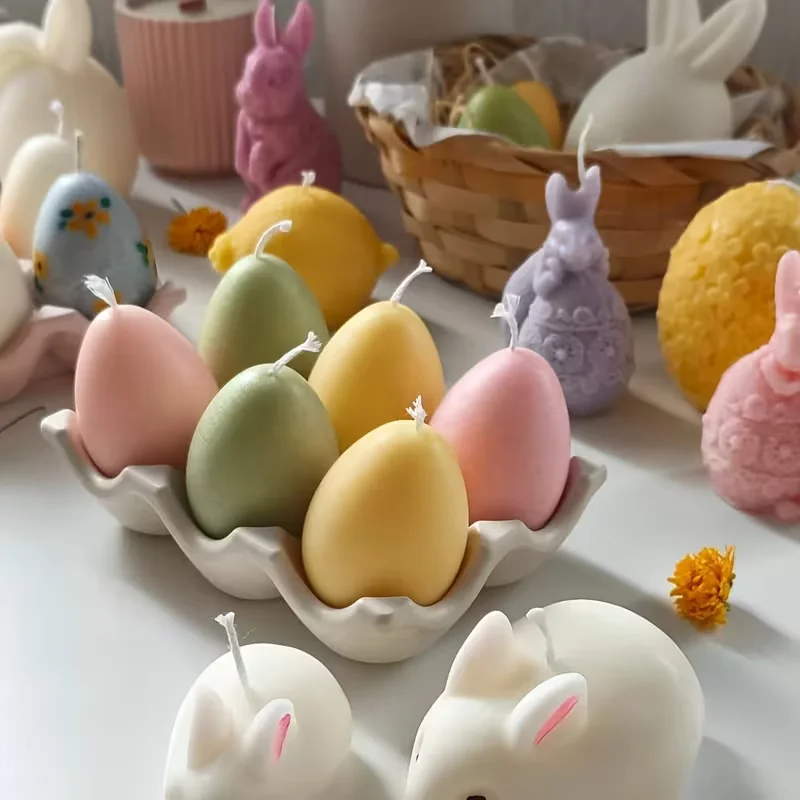 

DIY 6-Compartment Silicone Egg Holder Tray Epoxy Resin Mold Egg Storage Rack Home Decor Container Mould for Crafting And Cooking