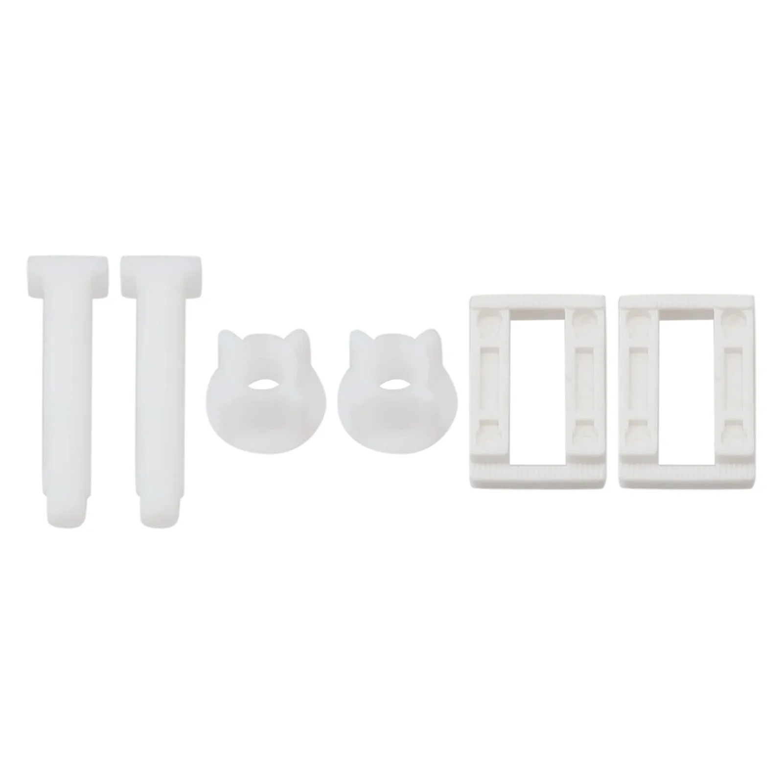 Toilet Lid Toilet Hinge Screws Hinge Screw Bolt Fixing Plastic Rectangle Toilet Lid Hinge Screw Top 2PCS And Bottom