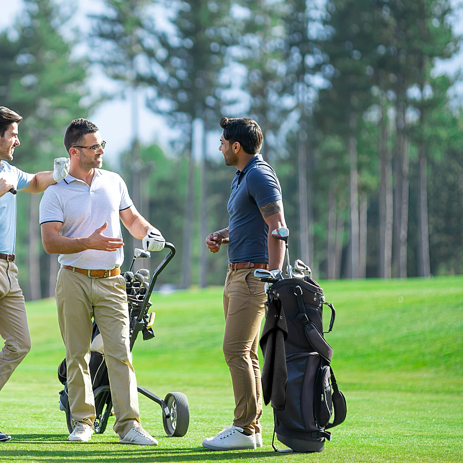 

Microfiber Golf Towel 85Polyester 15Polyamide Heads Balls Hands Durable Material Gift Men Women Outdoor Sports