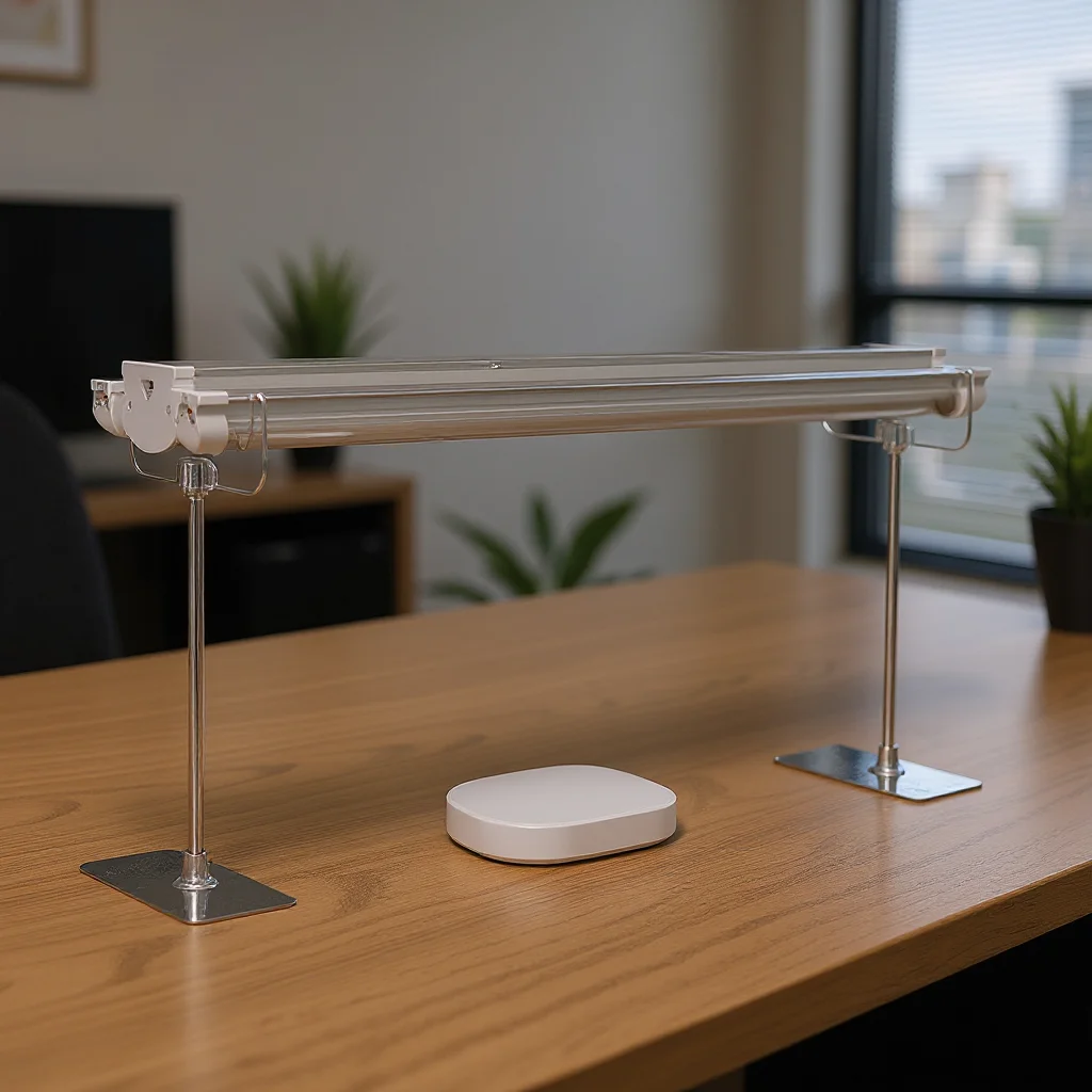 Adjustable Tabletop Grow Light Stand, Indoor Plant Light Holder Bracket Rack for , T8/T20 Plant Light Tube Vertical Stand