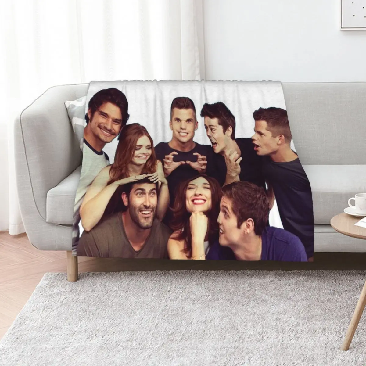 teen wolf cast Throw Blanket Plaid for sofa For Baby Thins Retros Bed linens Blankets