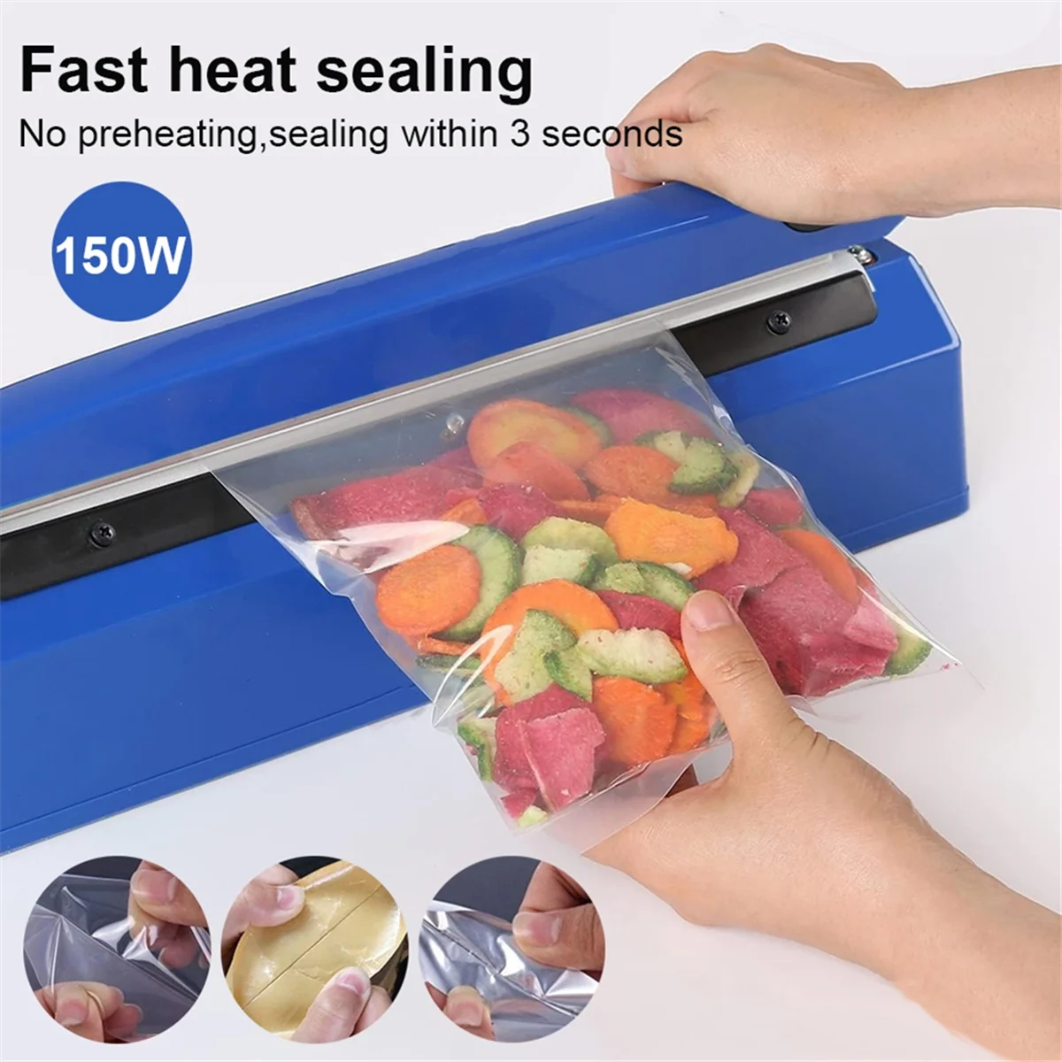 Sealing machine Electric Heat Bag Sealing Machine Plastic Bag Sealer Hand Food Seal Bag Impulse Sealer Food Sealer EU Plug