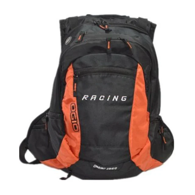 Black Orange Shoulder Bag Motorcycle Dirt Bike MX Off-road Automotive Mountain Bicycle Backpack