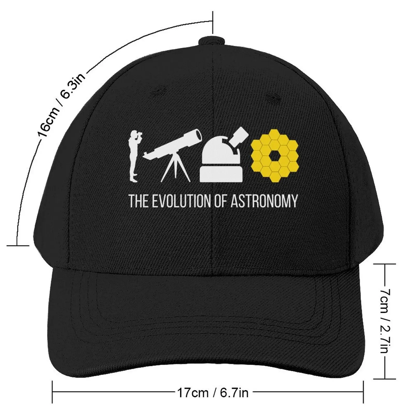 The Evolution Of Astronomy James Webb Telescope Baseball Cap Thermal Visor Rave Boy Women's