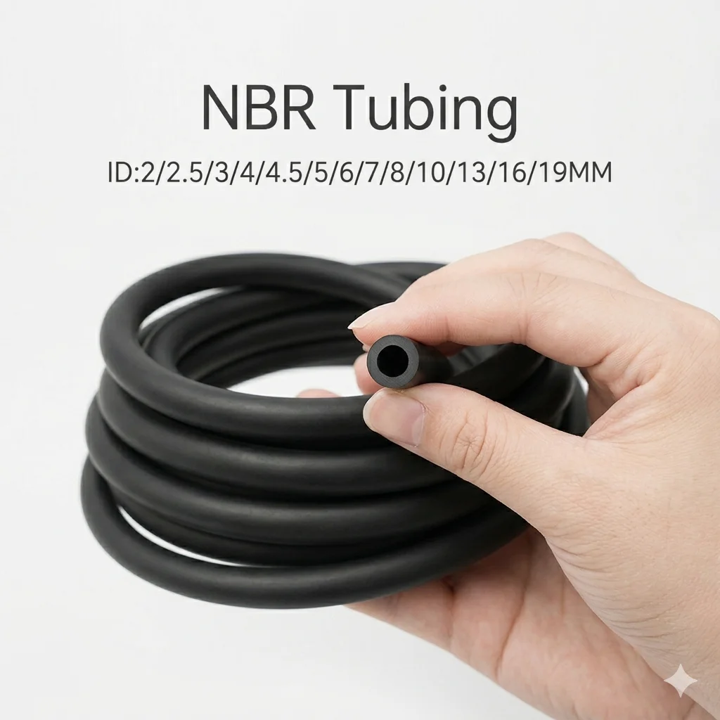 

NBR Fuel Line Nitrile Rubber Hose ID 2 2.5 3 4 4.5 5 6 7 8 10 13 16 19mm Diesel Petrol Water Tube Engine Pipe For Car/Motorcycle
