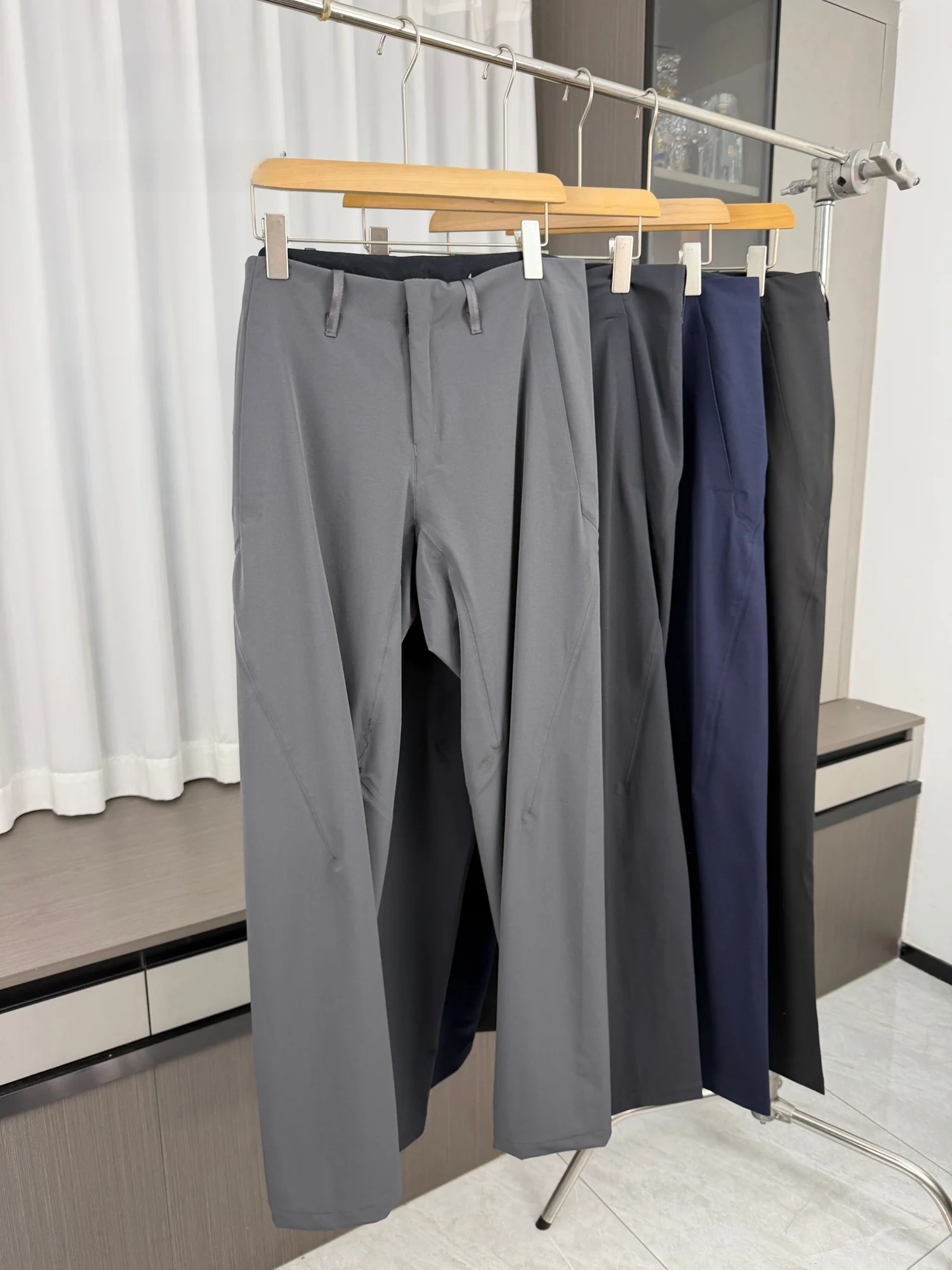 Outdoor High-End Men's Summer Casual Pants Breathable Quick-Drying Water-Resistant Straight Leg Comfortable Fashionable
