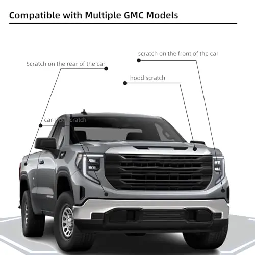 Thunderstorm Gray(GNO/WA633D) Car Paint Touch Up Pen Compatible with GMC,Automotive Scratch Remover for Nicks & Chips Repair