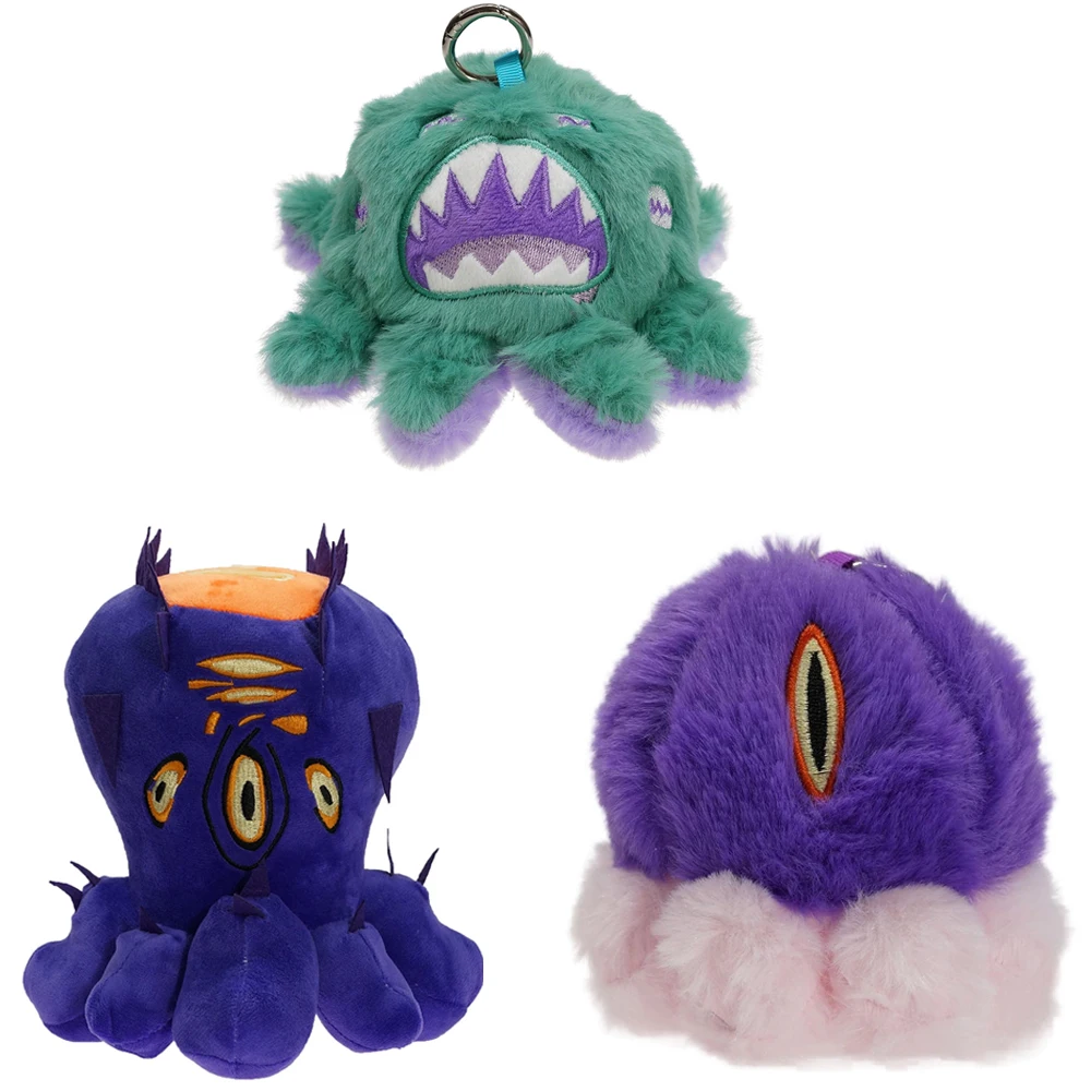 

2025 New World of Warcraft N'Zoth Yogg-Saron C'Thun Plush Toy Backpack Pendant Keychain Children Birthday Gift