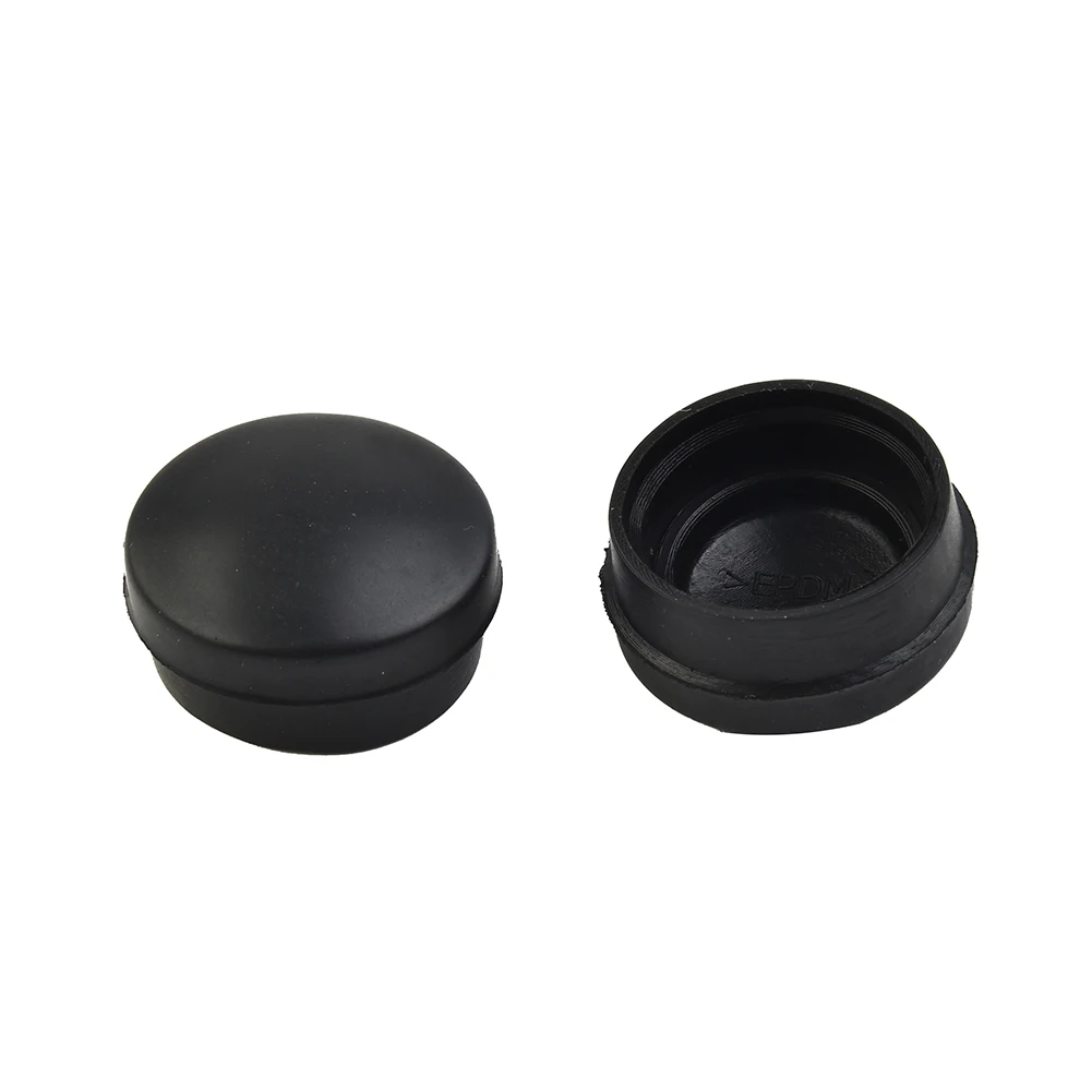 Brand New Nut Cover Cap 2 Pcs Bolt Easy Installation High Grade Natural Rubber High Quality New Practical Black