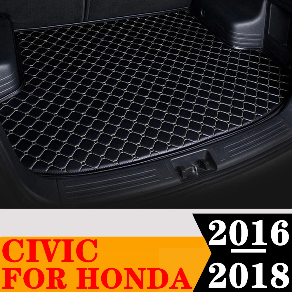 

Коврик для багажника автомобиля для 10-го Honda Civic 2016 2017 2018, задний коврик для груза, поднос для багажника, коврик для багажа, ковер, аксессуары для внутренних деталей